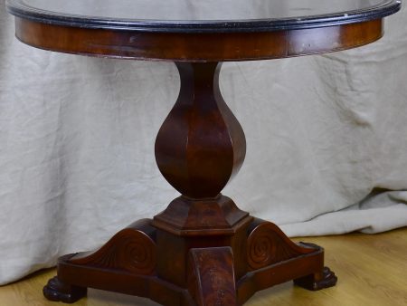 19th Century black marble top entry table with claw feet Fashion