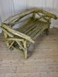 Primitive driftwood bench seat Online now