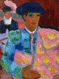 20th Century oil on canvas - Matador - Anna Costa 15  x 18  Supply