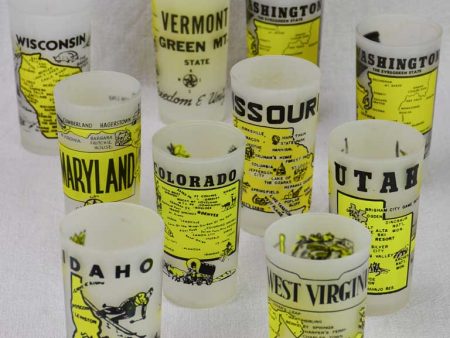 10 vintage United States tumblers - souveniers Online