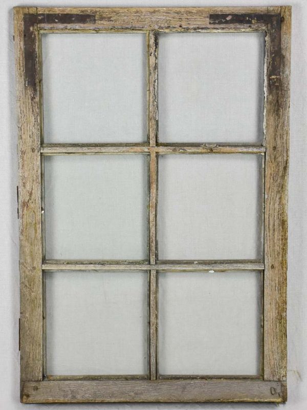 Salvaged 18th Century Louis XVI window - 6 panes 37  x 24¾  Fashion