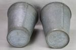 Two vintage zinc florist vases - large & watertight 14¼  For Discount