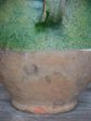 Antique French confit pot with green glaze 11  on Sale