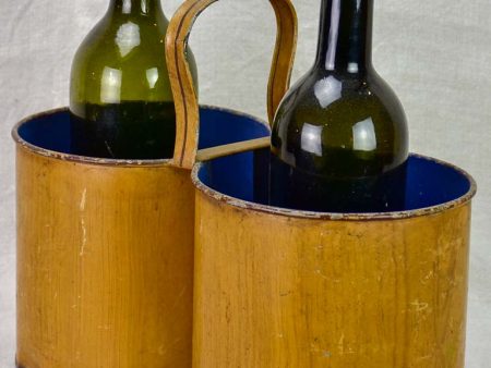 Early 20th Century French bottle cooler with handle For Sale