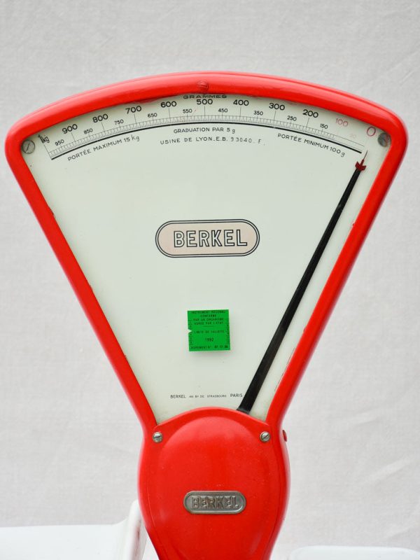 Berkel butcher s shop scales from the 1950 s - red Supply