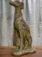 Mid century French garden sculpture of a greyhound Cheap