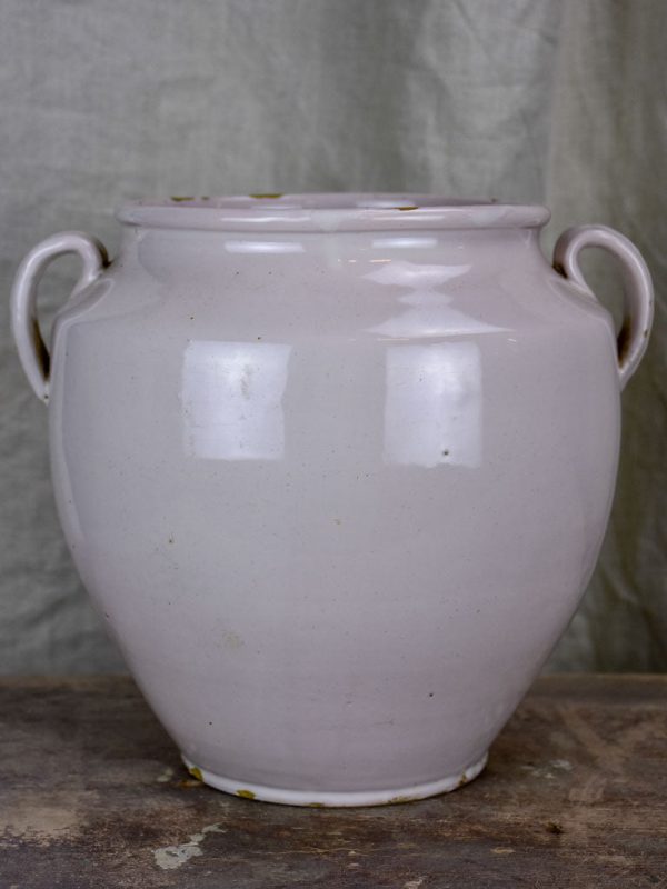 19th Century preserving pot with white glaze Fashion