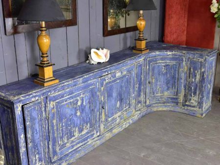 Late 18th Century blue L shaped corner cupboard   counter Online Hot Sale