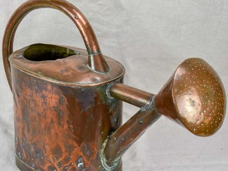 19th Century French copper watering can - oval Hot on Sale