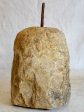 Antique French stone counterweight with iron handle For Discount