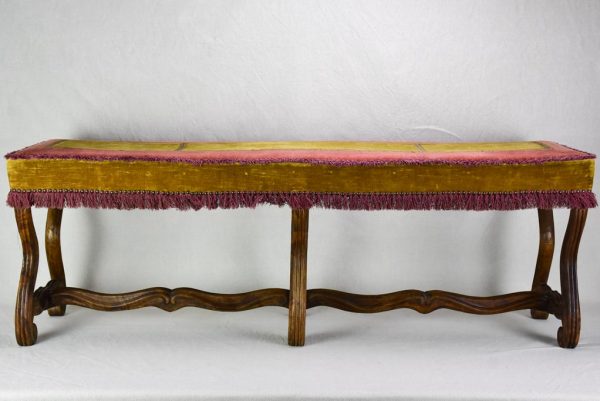 Early twentieth century upholstered bench seat from a theater 51½  Discount