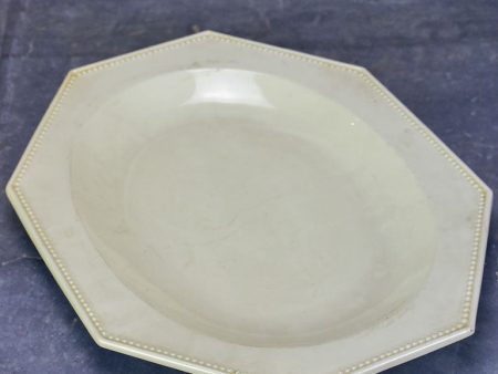 Large antique Creil platter - octagonal Online Hot Sale