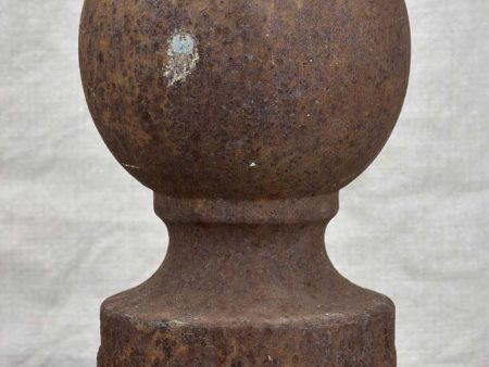 Antique French equestrian cast iron ball Online