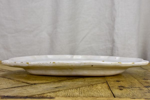 Large ironstone oval platter - late 19th Century 17  x 12¼  Cheap