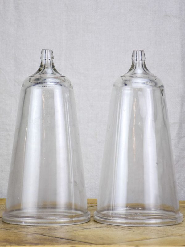 Pair of blown glass domes from the 1940 s - apothecary 13½  Cheap