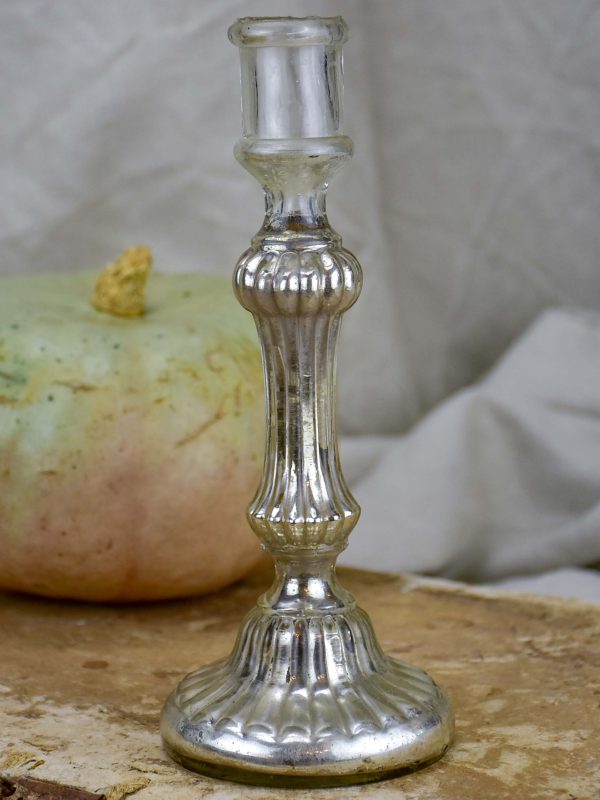 19th Century mercury glass candlestick Supply