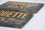 2 horse nameplates from 1937 - Coquette and Fauvette 13¾  x  9¾  Cheap