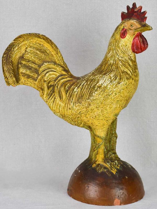 Early 20th-century French rooster - terracotta 13½  Cheap