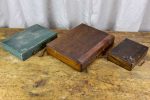 Collection of three antique French paint boxes Hot on Sale