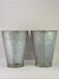 Two vintage zinc florist vases - large & watertight 14¼  For Discount