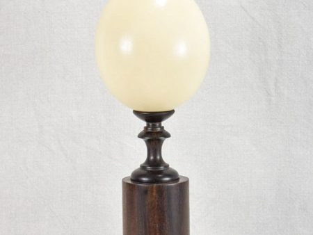 Art Deco lamp base - ebony with ostrich egg 17¾  Cheap