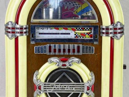 Miniature vintage juke box radio and cassette - functioning 14½  Online Sale