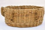 1960 s French woven rattan basket with candle holders 14½  For Cheap