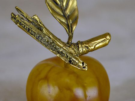 Original mid-Century Daum glass ornament of an apple Online