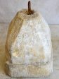 Antique French stone counterweight - square pyramid Hot on Sale