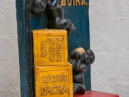 1930 s Chicory Pacha advertising plaster sculpture Online Hot Sale