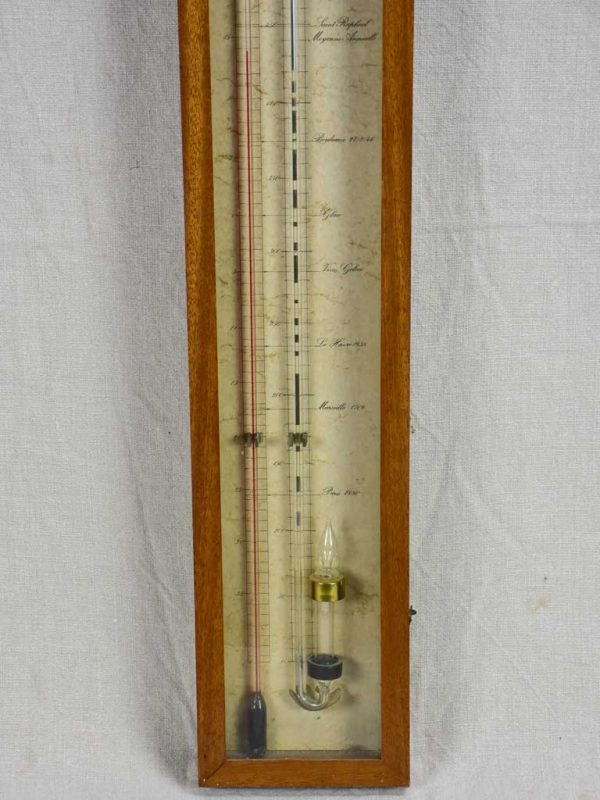 Early 20th Century French mercury barometer 39¾  For Sale