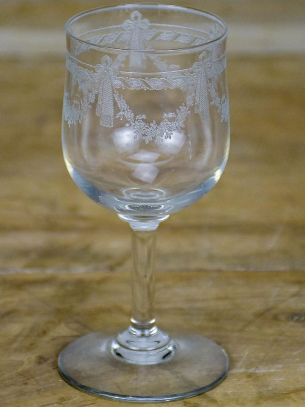 8 early 20th Century Louis XVI style wine glasses Online now