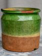 Antique French pot with green glaze Hot on Sale