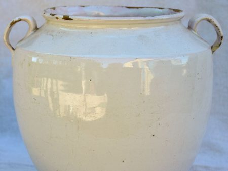 Early 20th century French preserving pot with white glaze 9  For Discount