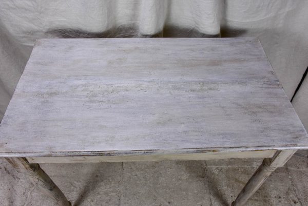 Antique French bistro table with grey patina For Cheap