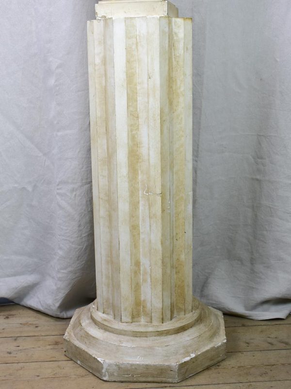 Large early 20th Century French plaster sculpture on a pedestal Online Hot Sale