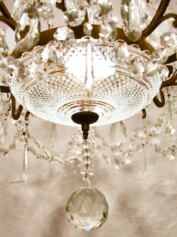 Early 20th Century Baccarat crystal chandelier - ten lights Hot on Sale