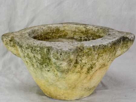 19th century French stone kitchen mortar 17¼  Online now