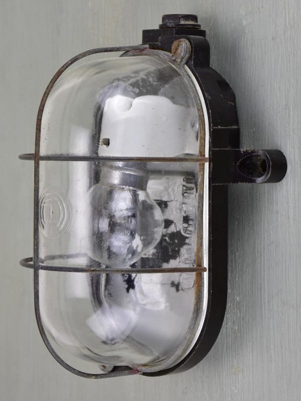 Antique Industrial French wall light - exterior Discount