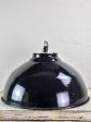 Pair of very large industrial enamel lights - black and white (2 pairs available) For Cheap