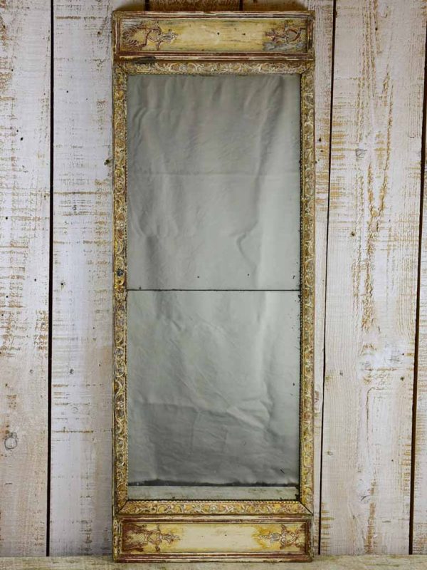 18th Century Louis XVI mirror with two panels 17  x 45¾  Sale