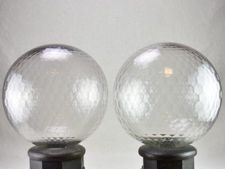 Large pair of pharmacy shop finials - crystal 19th century 20  Online Hot Sale