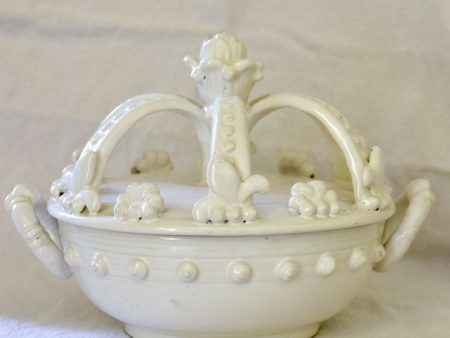 Mid- century Emile Tessier fleur de lys crown soup tureen Fashion