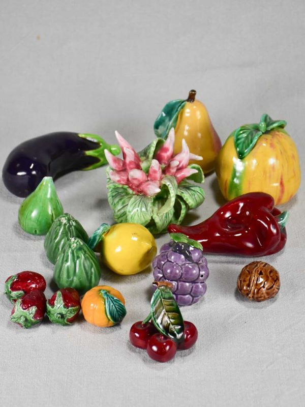 Collection of mid-century porcelain fruit and vegetables Online Hot Sale