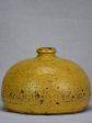 19th Century French ceramic hot water bottle with yellow glaze 7  Online Hot Sale