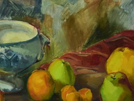 20th century still life - fruit and a soup tureen - Laure Philip 21¼  x 25½  For Discount