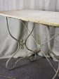 Antique French marble bistro table - rectangular Discount