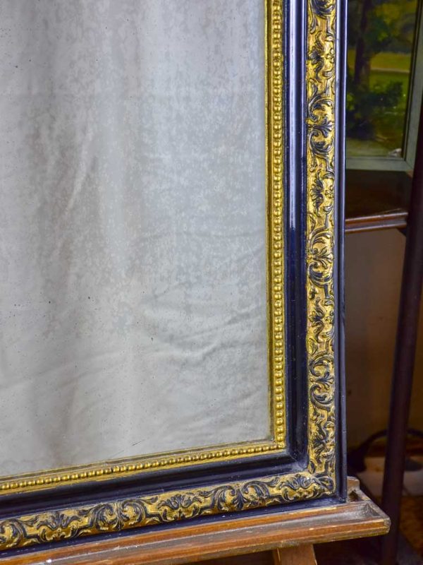 Black and gold antique French mirror - Napoleon III 25 ½  x 35  Hot on Sale