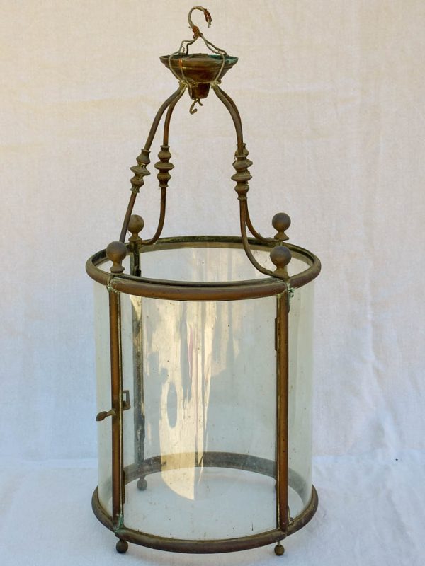 Large antique French lantern for indoors 30¾  For Cheap