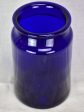 Antique French cobalt blue glass apothecary jar For Sale